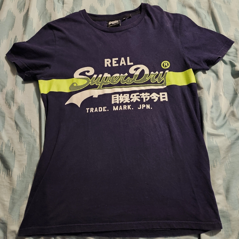 Superdry Blue T-shirt‎  Men's Size Medium